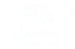 Minimalist black and white logo with a floral plant inside a circle, representing wellness and natural beauty.
